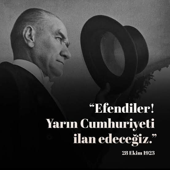 Efendiler yarın Cumhuriyeti ilan edeceğiz sözü sence milletin kaderini değiştiren en yüce söz müydü?