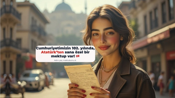 Cumhuriyetimizin 102. yılında, Atatürk’ten sana özel bir mektup var! 🇹🇷 Mektubunu okudun mu KScan?