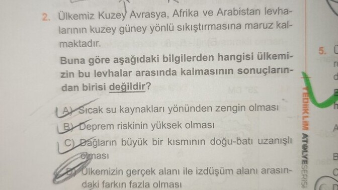 Kpss Coğrafya sorusu yardımı?