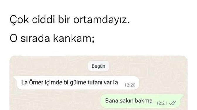 Ciddi ortamlarda sizinde gülesiniz geliyor mu?