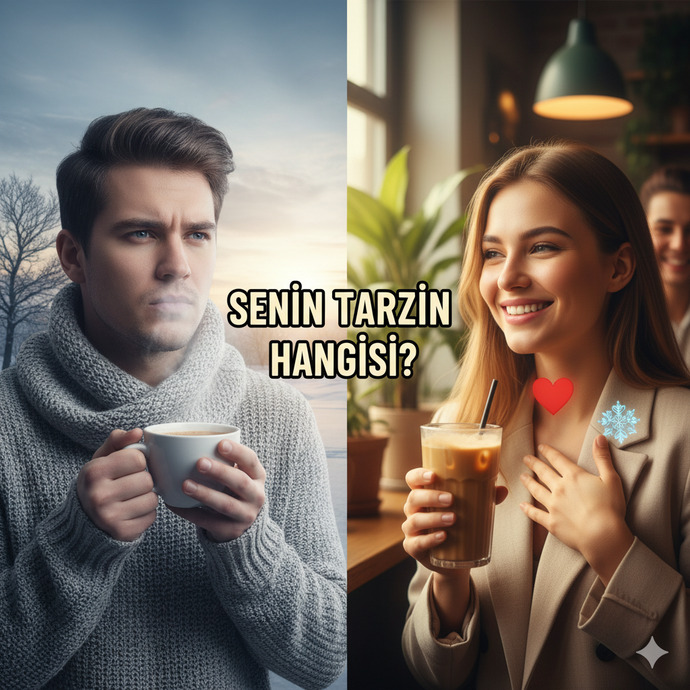 Soğuk kahve mi sıcak insan mı? Yoksa sıcak kahve mi soğuk insan mı☕?
