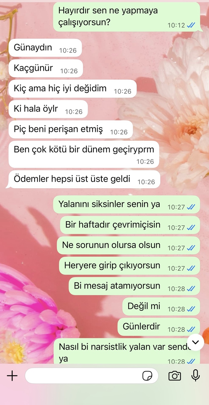 Günlerdir yazmayan sevgilimden ayrıldık çok kötüyüm iyi mi yaptım acaba🥲🥲?