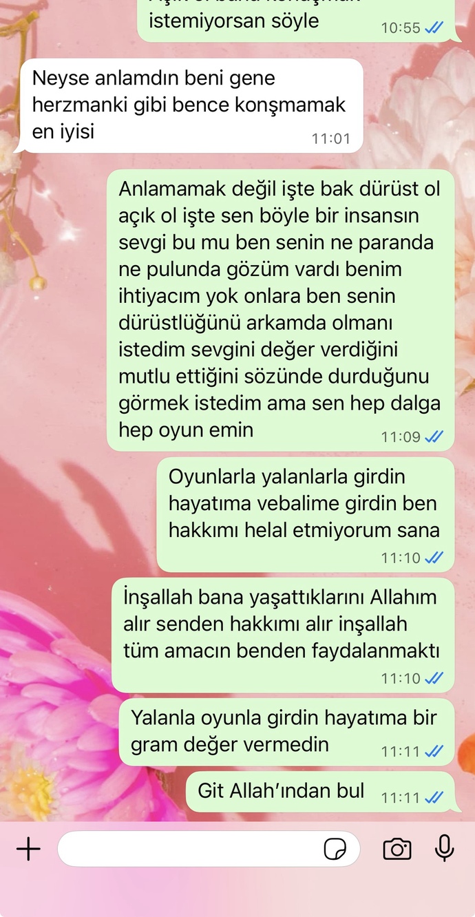 Günlerdir yazmayan sevgilimden ayrıldık çok kötüyüm iyi mi yaptım acaba🥲🥲?