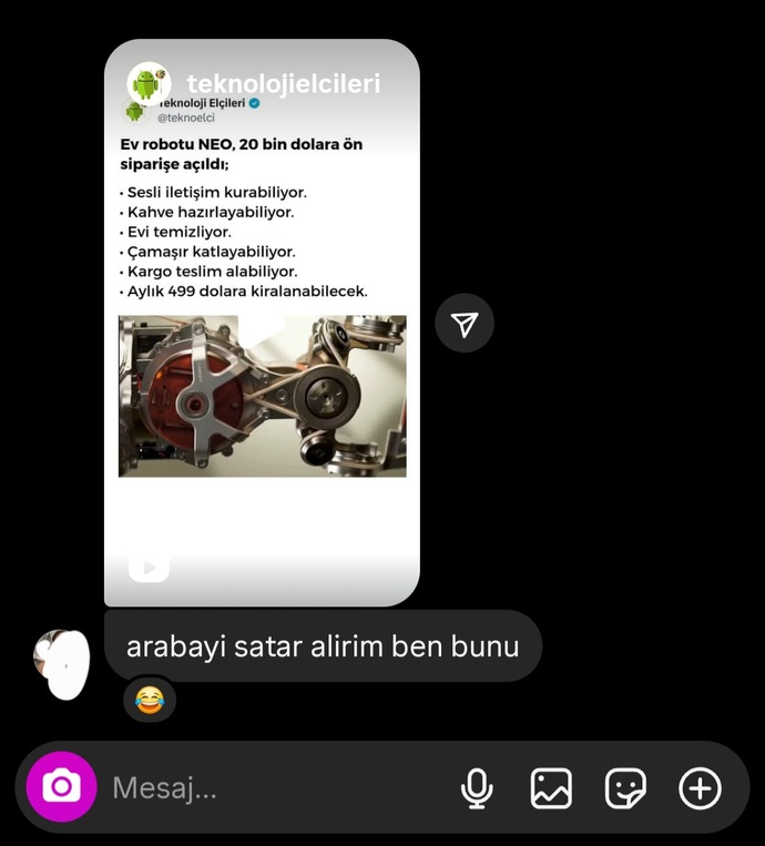 Evdeki tüm işinizi dakikalar içinde yapan insansı robot Neo'nun fiyatı 800 Bin Lira! Paranız olsaydı Neo'yu alır mıydınız?