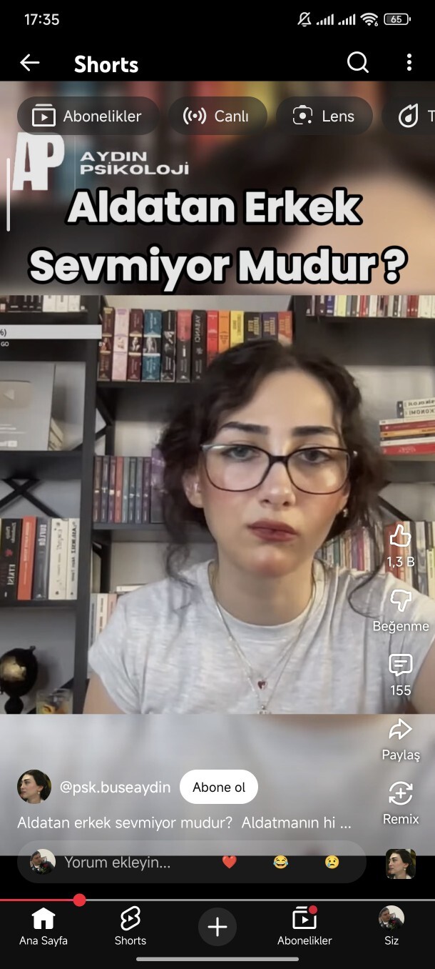 Aldatan erkek sevmiyor mudur?