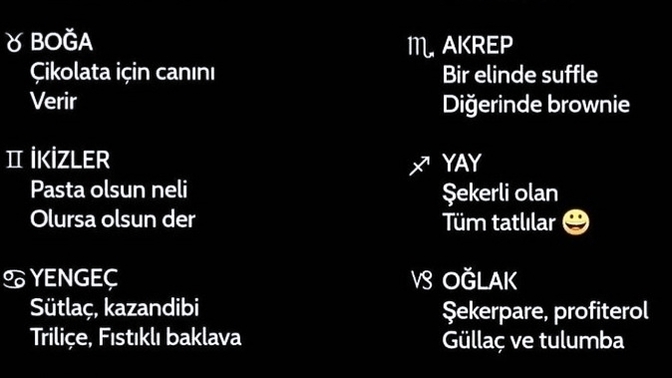 Hangi tatlı için canını verirsin?