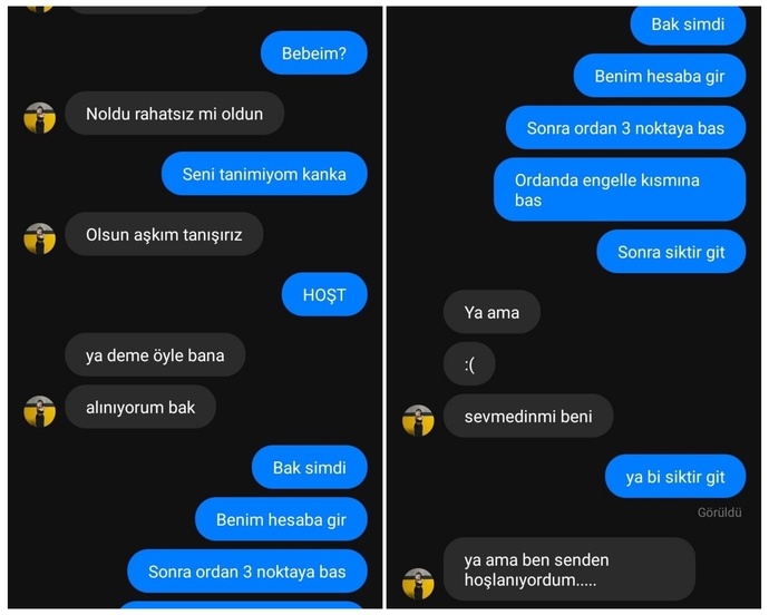 Gereksiz uzatan birini susturmak ister misin yoksa devam eder misin?