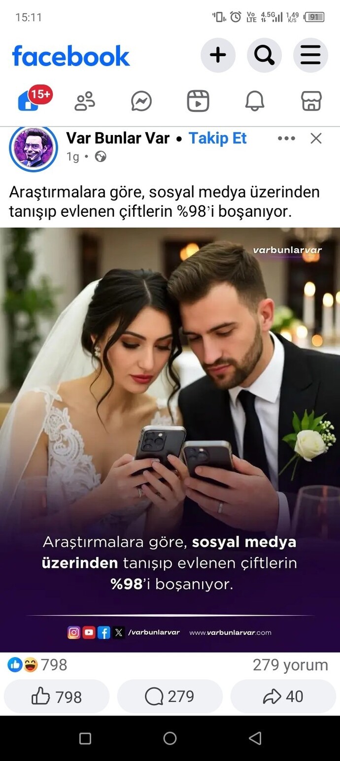 Sosyal medyadan evlenen var mı?