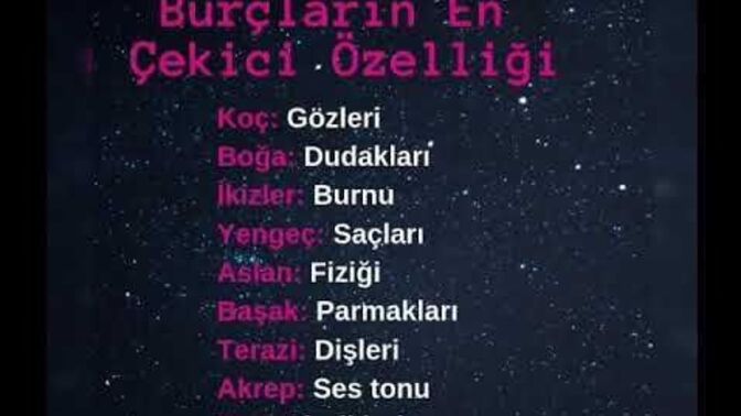 Burçunuza göre en çekici fiziksel özelliğiniz neymiş bakalım mı?