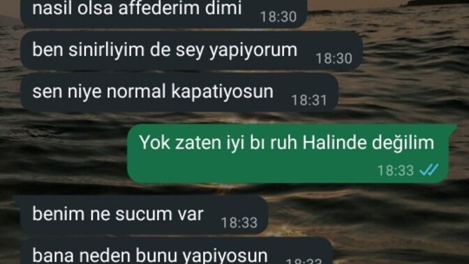 Uykudan geç uyandığım için sevgilimin bu hali normal mi?