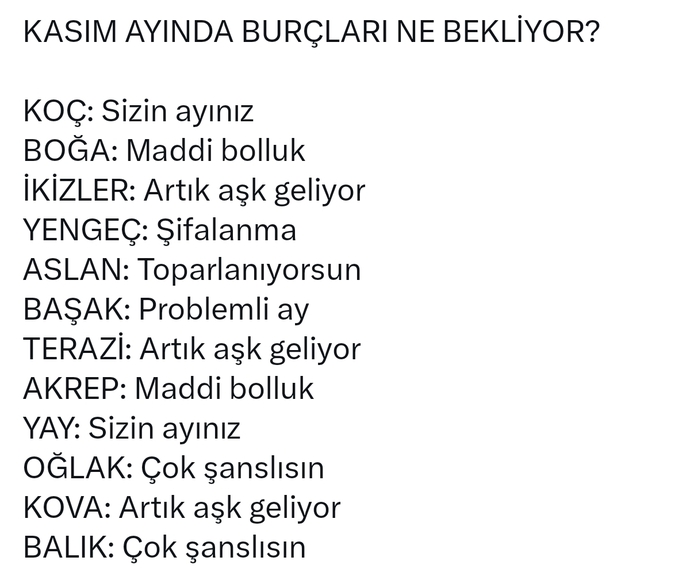 Kasımda aşk başkadır derler : ))