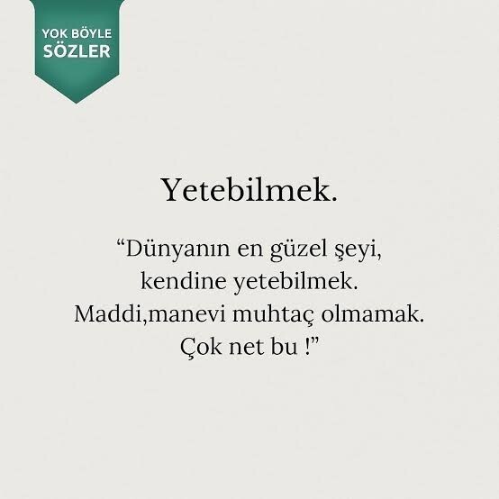 Kendinize yetebiliyor musunuz?