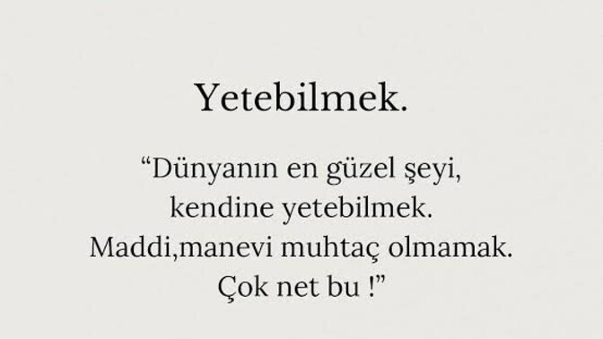 Kendinize yetebiliyor musunuz?