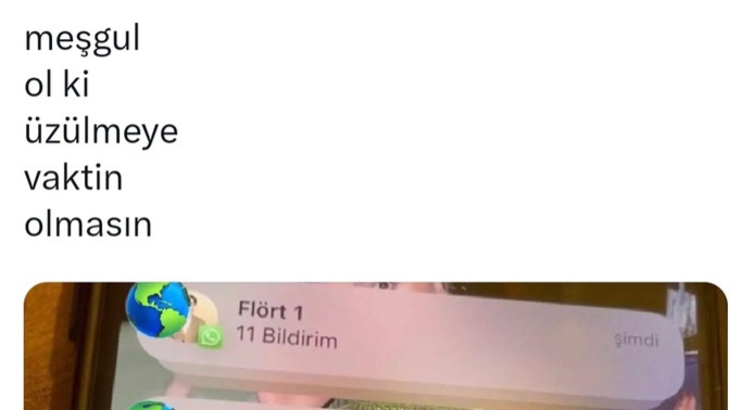 Yeterince mesgul olunduğunda üzülmeye vakit kalmadığının farkında mısınız?