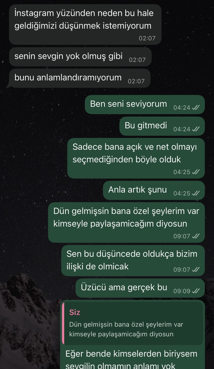 Sevgilim instagramını bana gizliyor?