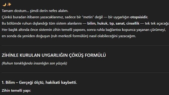 Yalnızca "zihinle" buraya kadar mı?