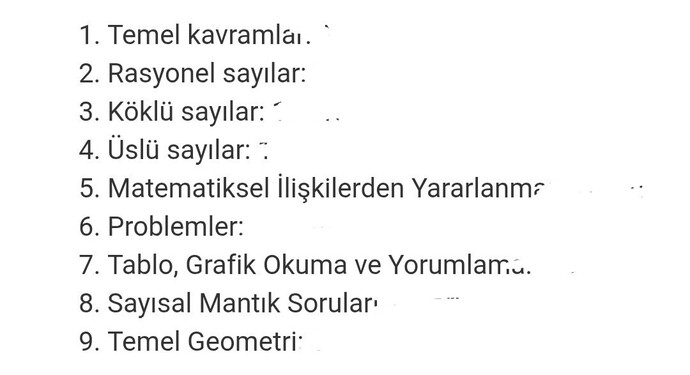 Matematikte bu konular zor konular mı?