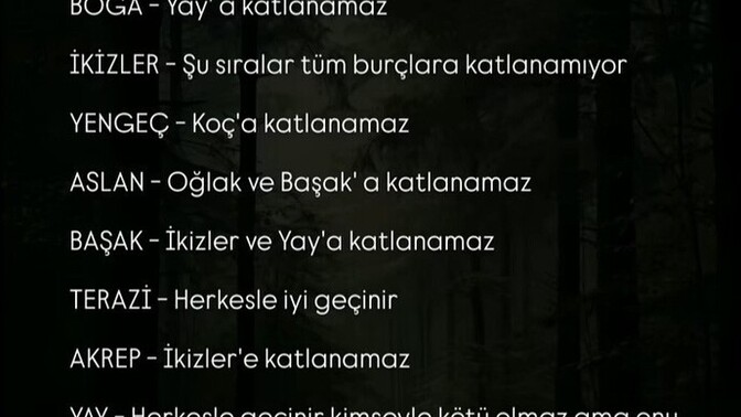 Burcunuz hangi burca katlanamıyormuş?