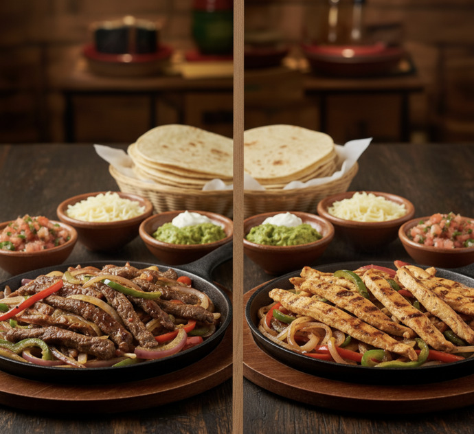 Et fajita mı tavuk fajita mı?