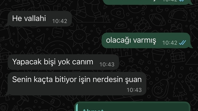 Bende mi sorun var yoksa adam mı buluşmak istemiyor?