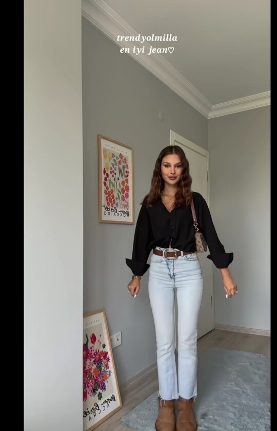 Kızlar ne tarz pantolon giyersiniz flare, straight, mom, skinny, wide Leg?