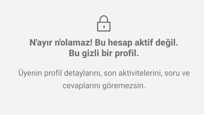 Güzel güzel sohbet ederken profil neden kapanır?