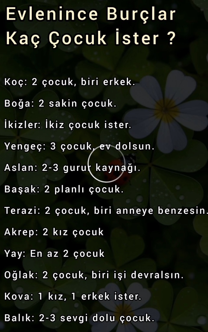 Burçlara göre kaç çocuğunuz olmalı?