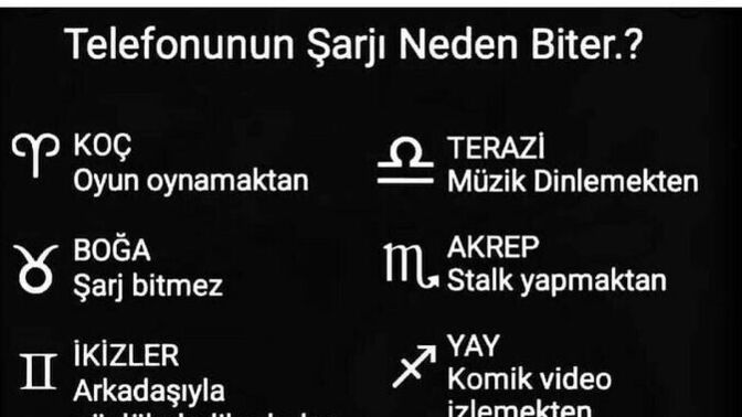 Burcunuza göre telefonunuzun şarjı neden biter?