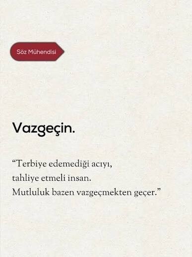 Vazgeçmek sizin için kolay mıdır?