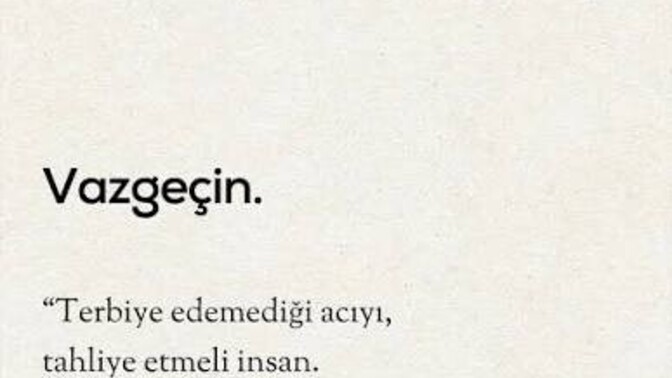 Vazgeçmek sizin için kolay mıdır?