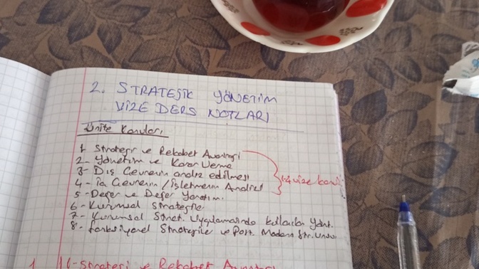 Ders çalışırken not tutar mısınız?