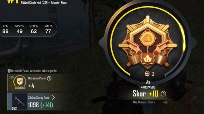 Pubg mobile de hangi kademedesiniz?