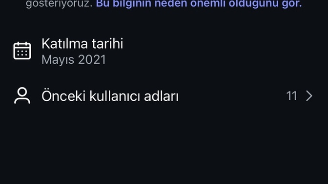 İnstagram hesabımda kullanıcı adımı 11 kere değiştirdiğimi gösteriyo nası sıfırlarım?