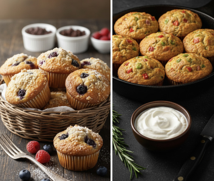 Tatlı muffin mi tuzlu muffin mi?