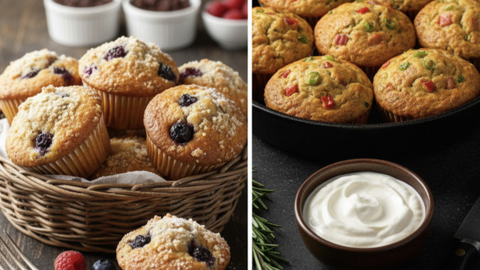 Tatlı muffin mi tuzlu muffin mi?