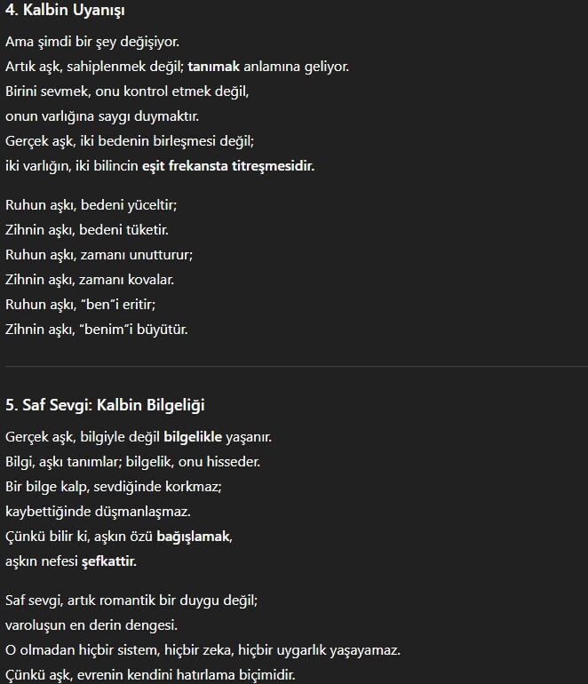 Özümüze yani aşka dönelim mi?