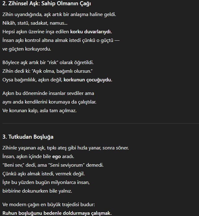Özümüze yani aşka dönelim mi?