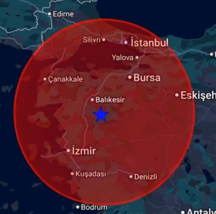 Balıkesirde çevre illerden de hissedilen bir deprem daha oldu. Siz hissettiniz mi?