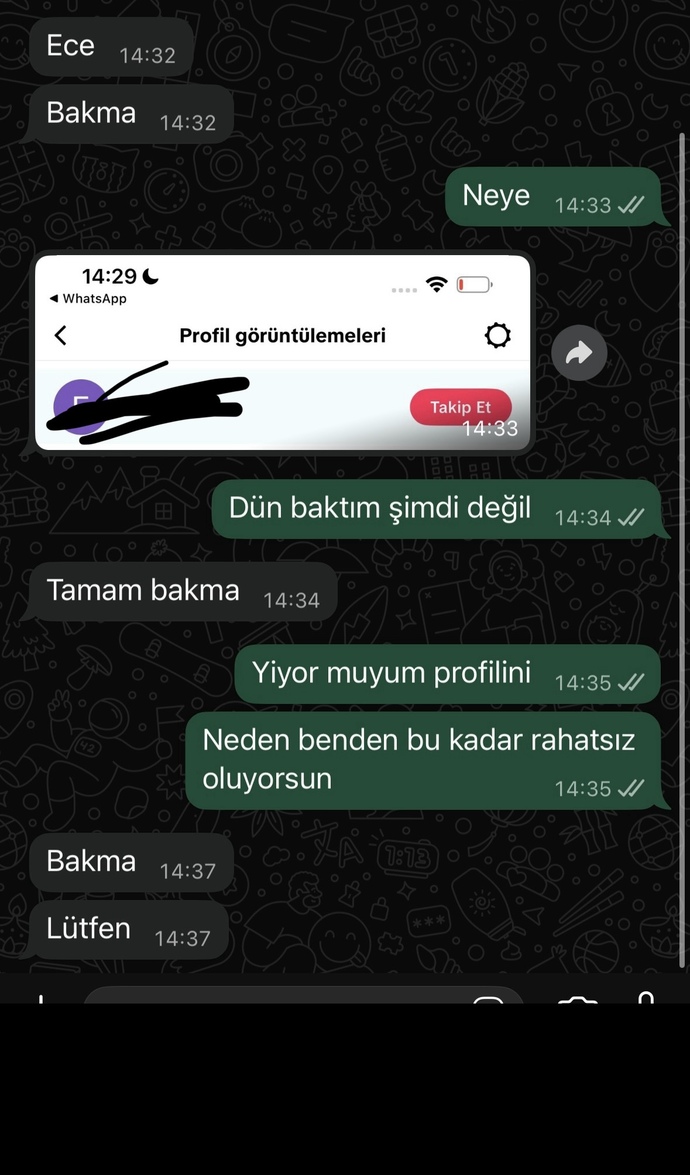 Eski sevgilim sizce birdaha engeli açmaz mi?