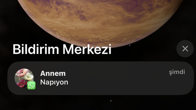 En son telfnuza hangi bildirim geldi?