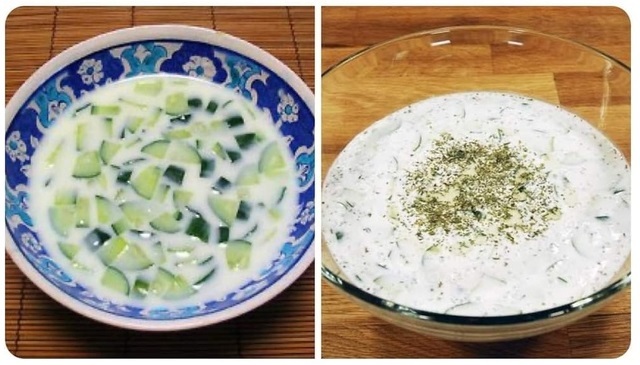 Cacık küp doğranmış salatalık ile mi, rendelenmiş salatalık ile mi olur?