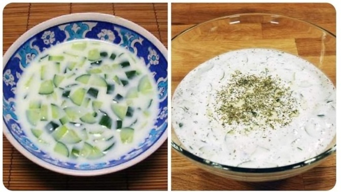 Cacık küp doğranmış salatalık ile mi, rendelenmiş salatalık ile mi olur?