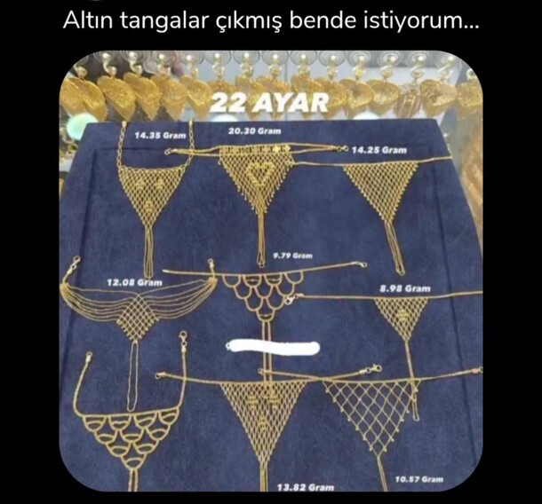 Altın tanga giyer misiniz?