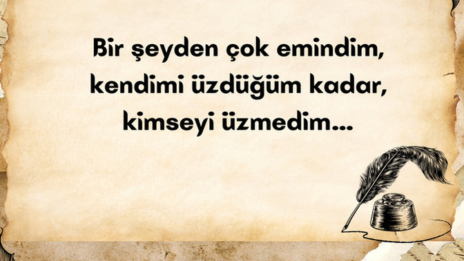 Sen de en çok kendine mi kıyıyorsun?