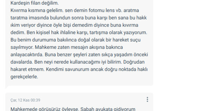 SİZCE BİRİSİ BU SEBEPTEN CİDDEN BANA DAVA AÇAR MI?