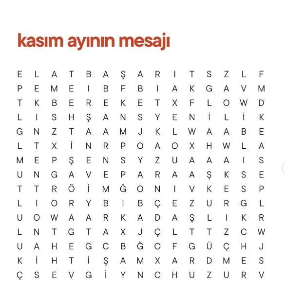 Kasım ayının size 3 mesajı ne?