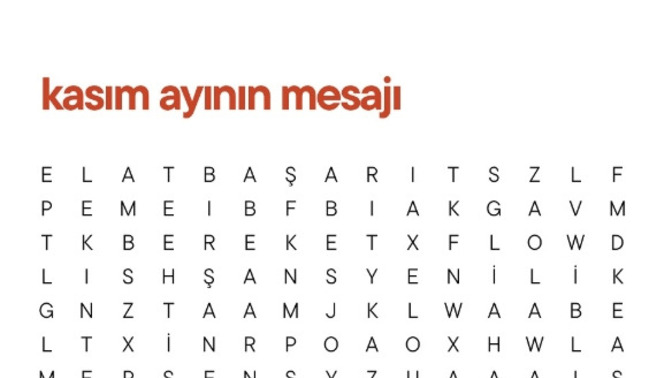 Kasım ayının size 3 mesajı ne?