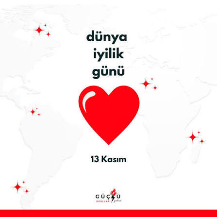 Bugün dünya iyilik günüymüş kime iyilik yaparsınız?