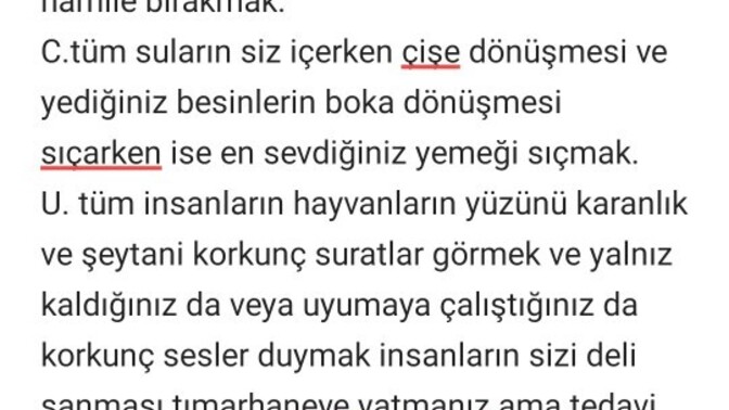 Cezalandırılacak olsanız neyi yapardınız?