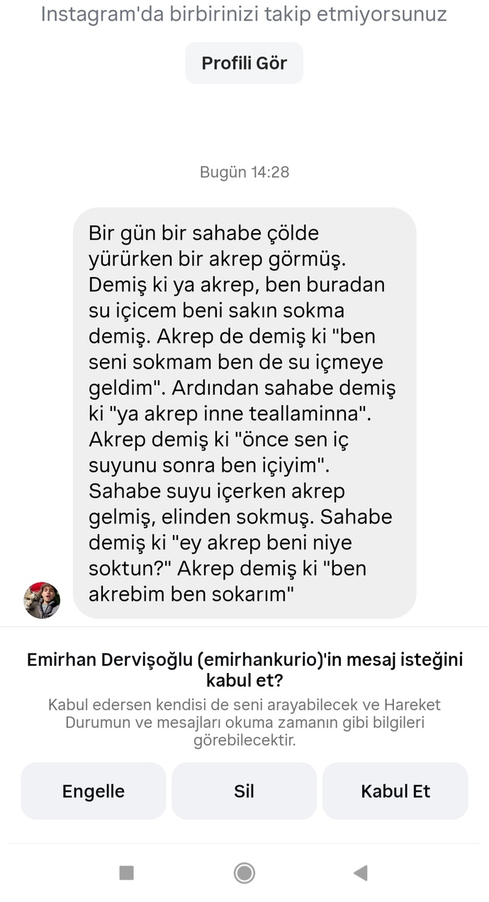 Şu ana kadar aldığınız en mantıksız mesaj neydi?